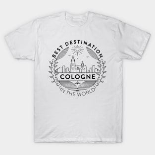 Cologne Minimal Badge Design T-Shirt